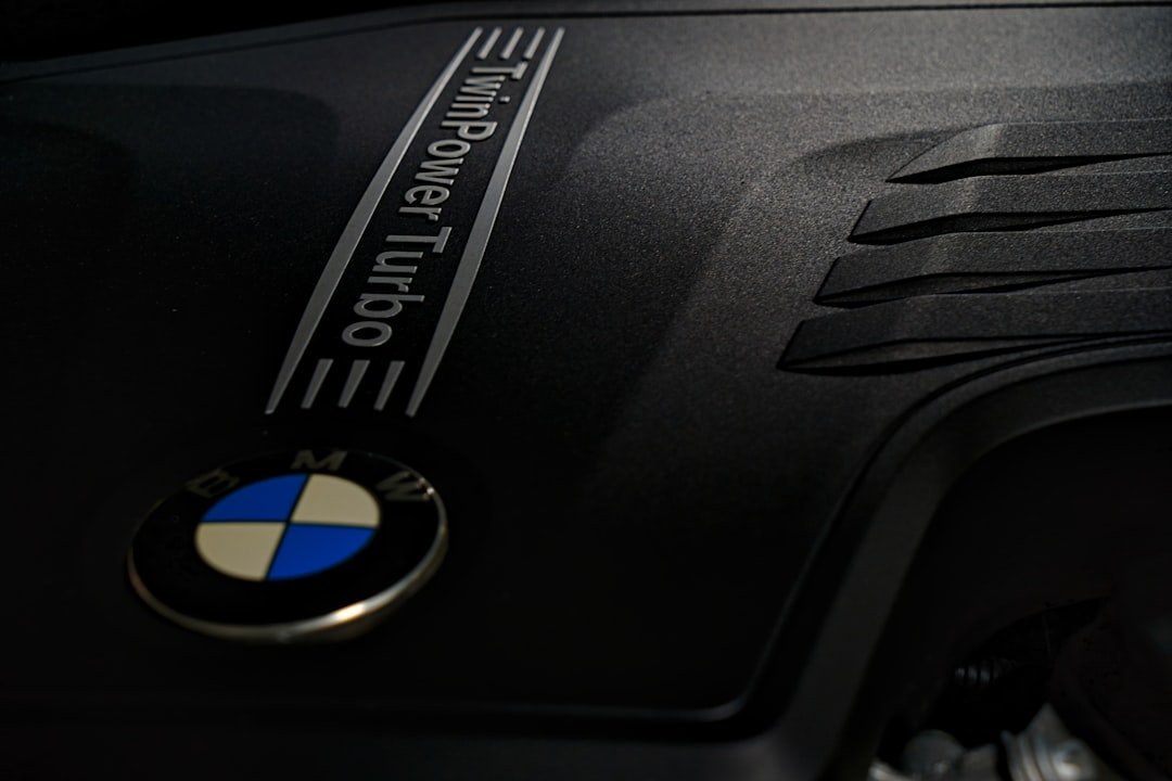 a close up of the engine of a car