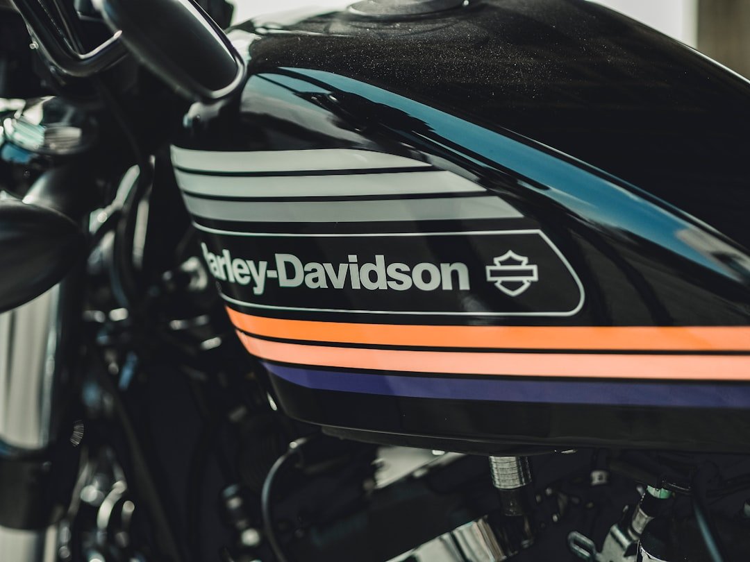 black Harley-Davidson motorcycle