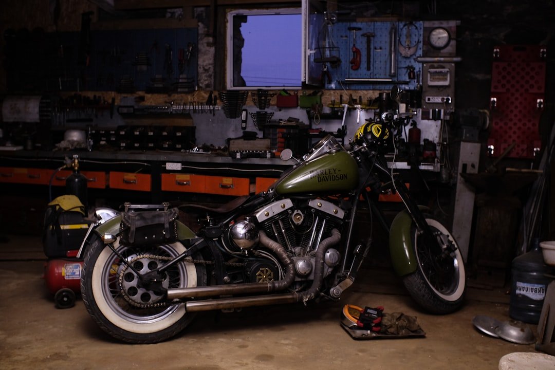 red and black cruiser motorcycle