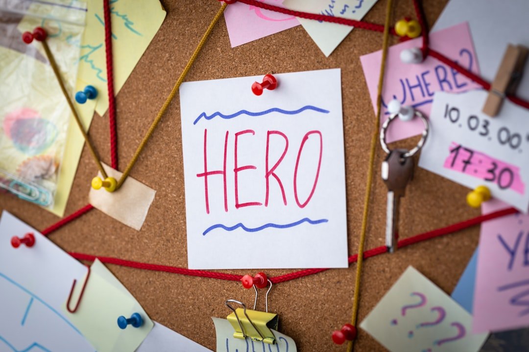 white printer paper with hero text