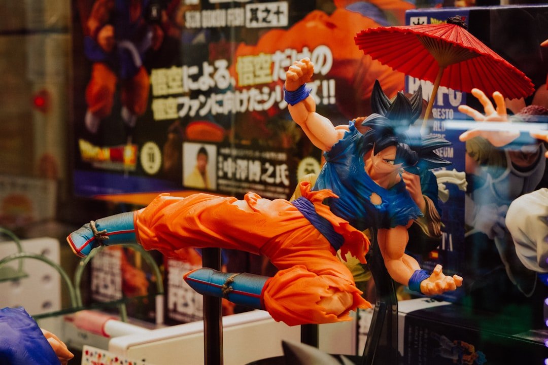 Son Goku action figure in display