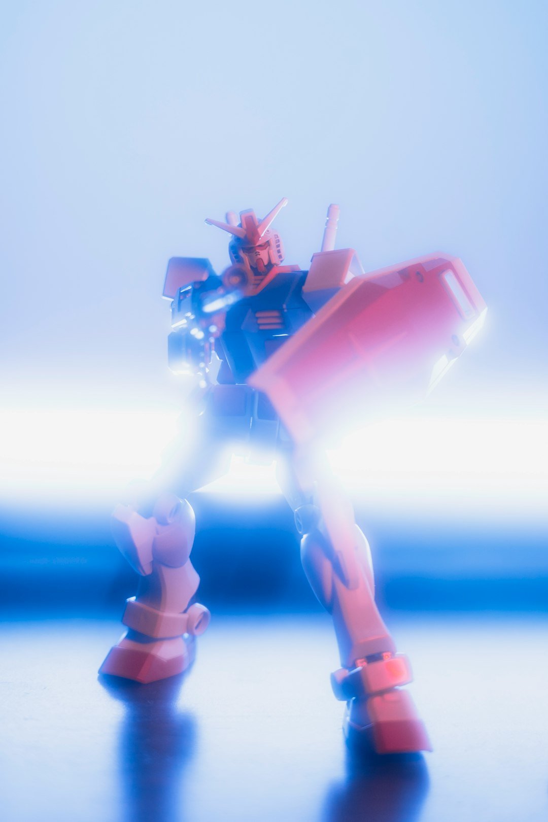 a robot that is standing on a table
