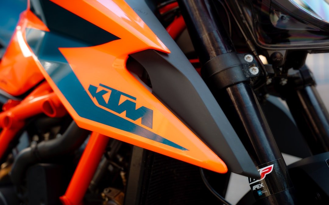 a close up of the front end of a motorcycle