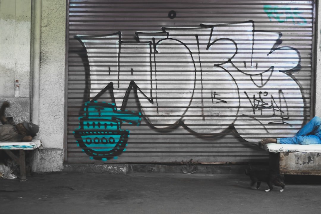 gray and black graffitti