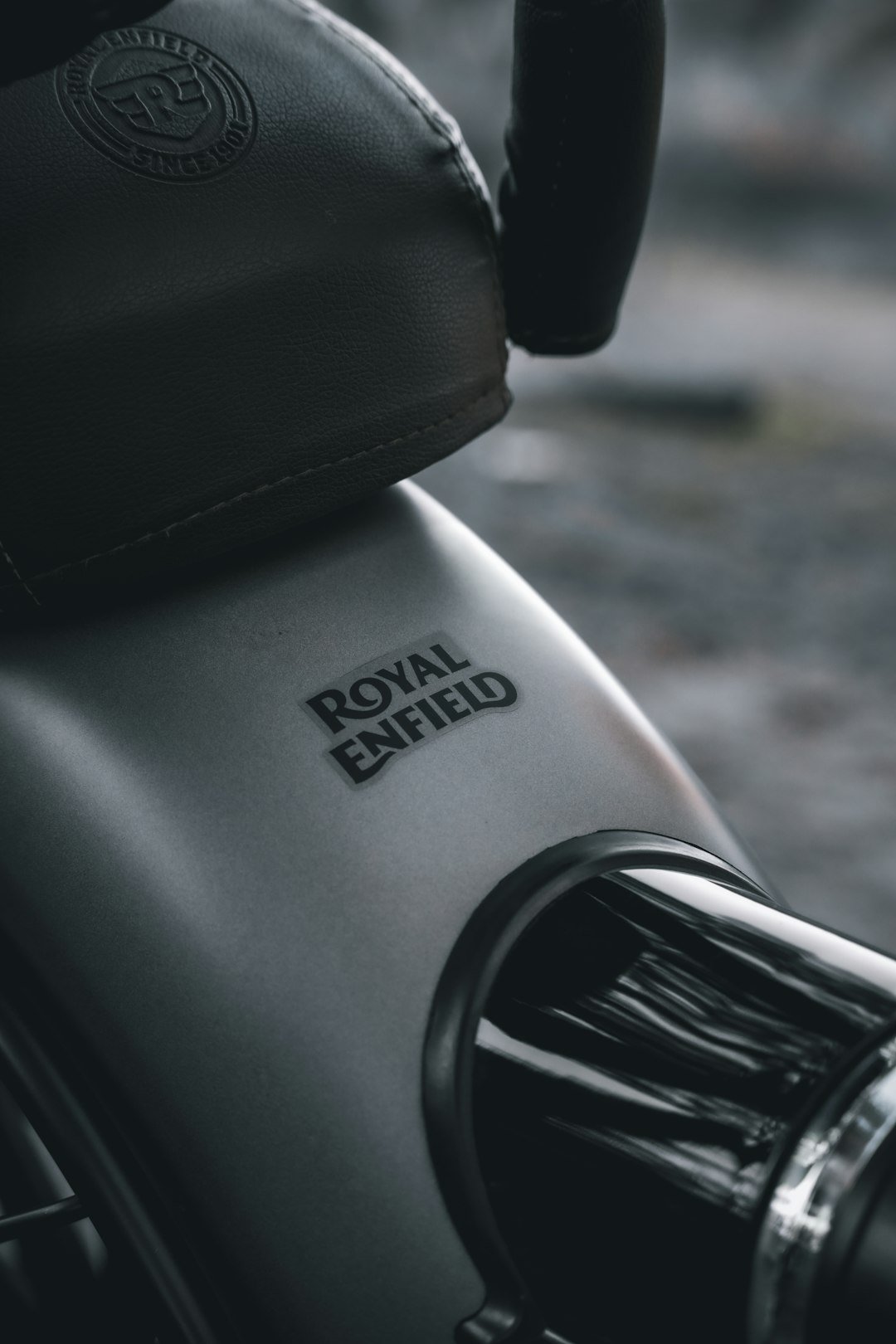 a black and white photo of a motorcycle