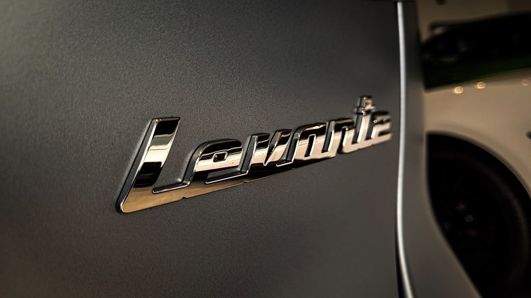 A close up of the emblem on a car