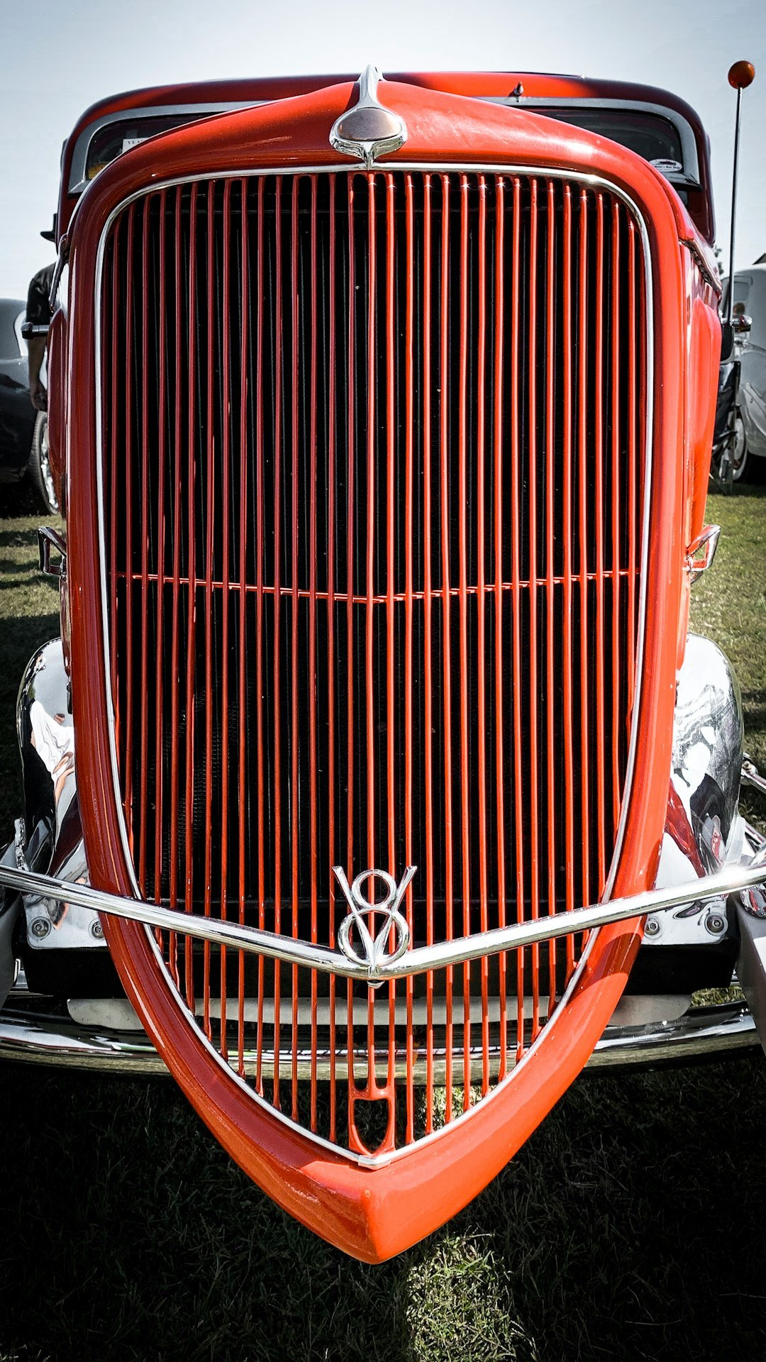 vintage red vehicle