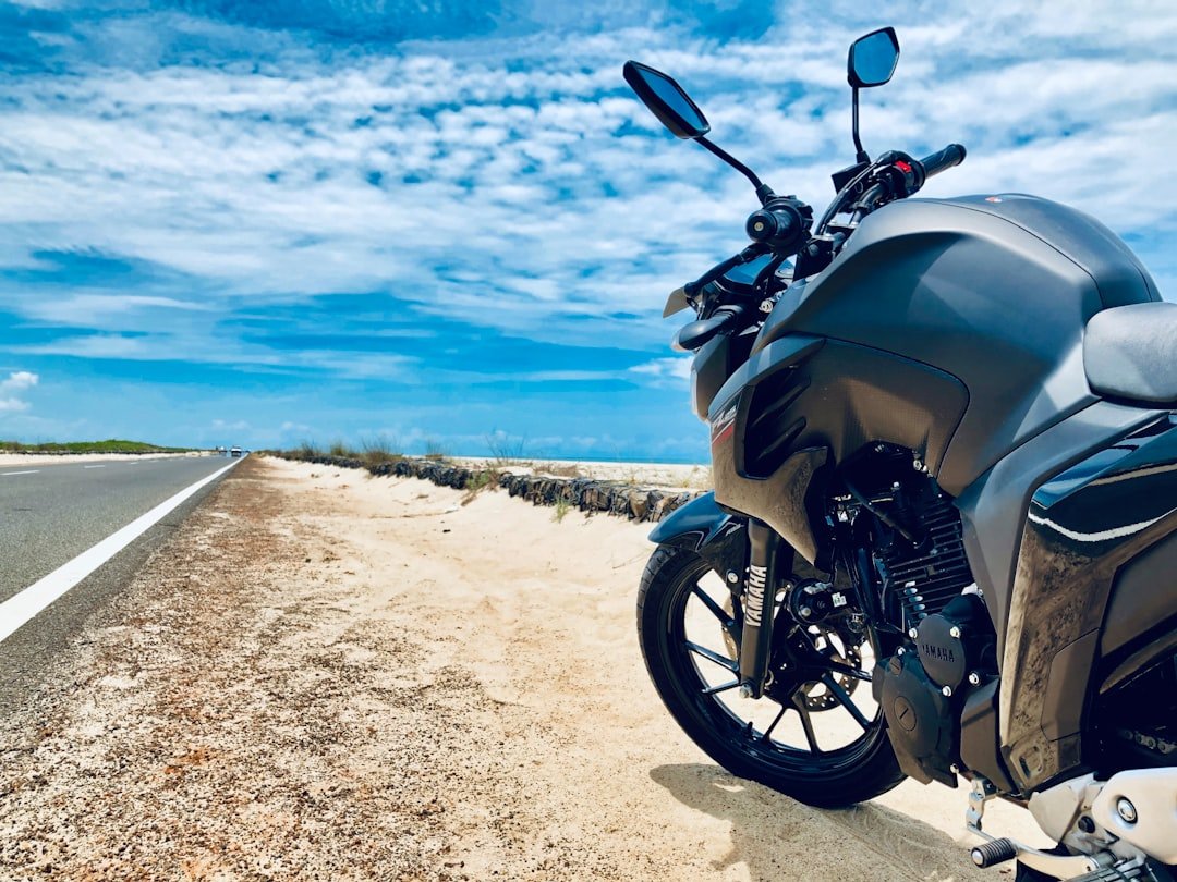 black sports bike